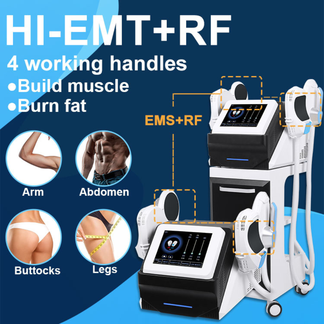 EMS Body Sculpting Machine 4 Handle Emslim Neo RF EMS Muscle