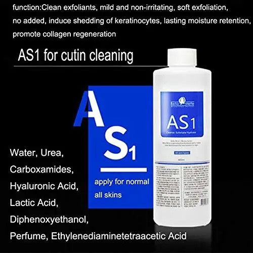 Clean exfoliants hydro facial bottle for skin beauty
