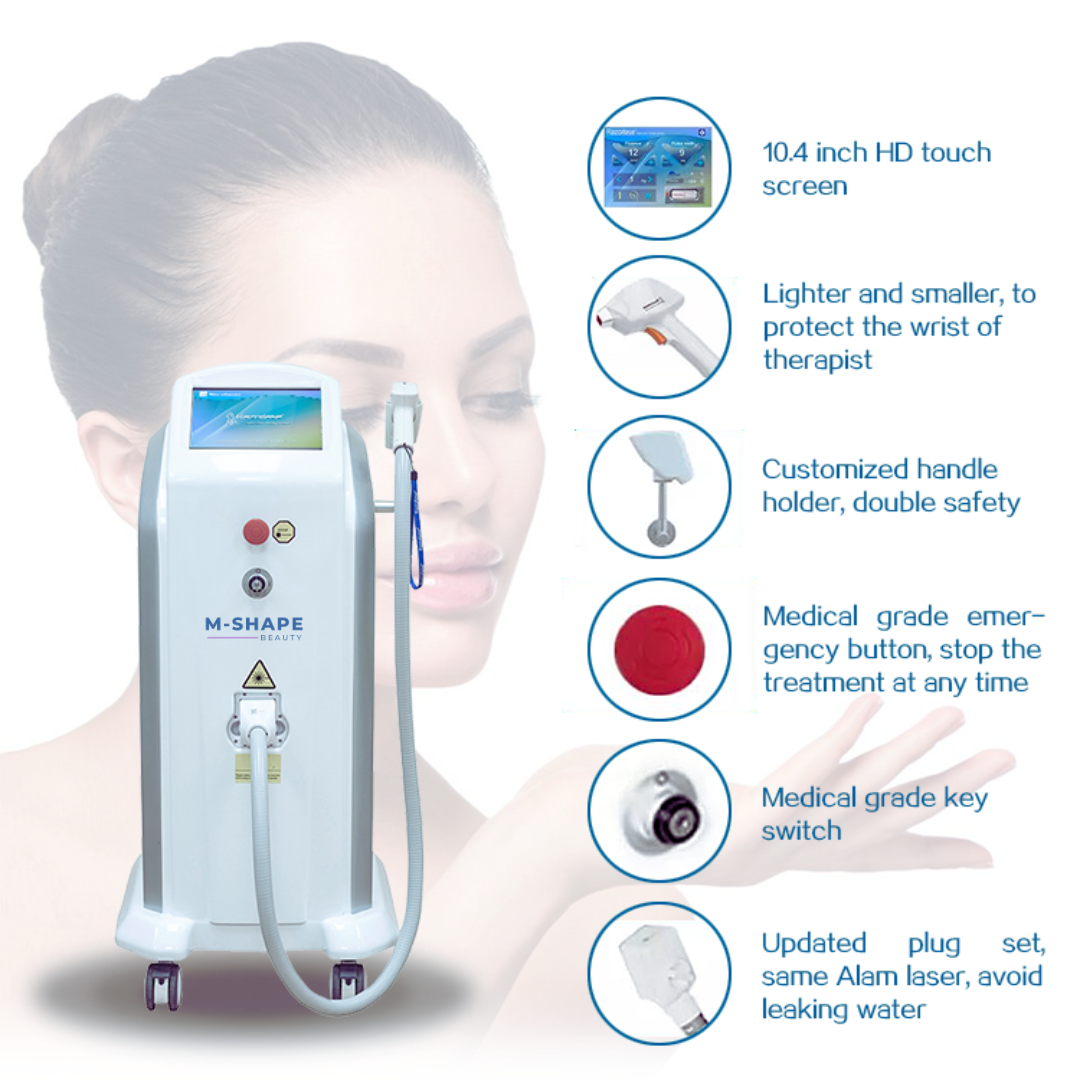 808nm Professional Diode Laser Removal System  BigLuck's Portable Laser  Hair Removal Devices